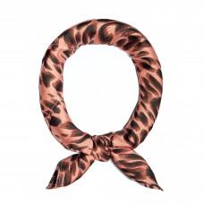 BLUSH LEOPARD SILK BANDANA SCARF MASK