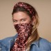 BLUSH LEOPARD SILK BANDANA SCARF MASK