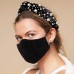 SET OF 3 BLACK TIE FACE MASKS