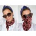 BLUSH LEOPARD SILK BANDANA SCARF MASK