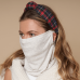 LIGHT HEATHER GREY GAITER FACE MASK